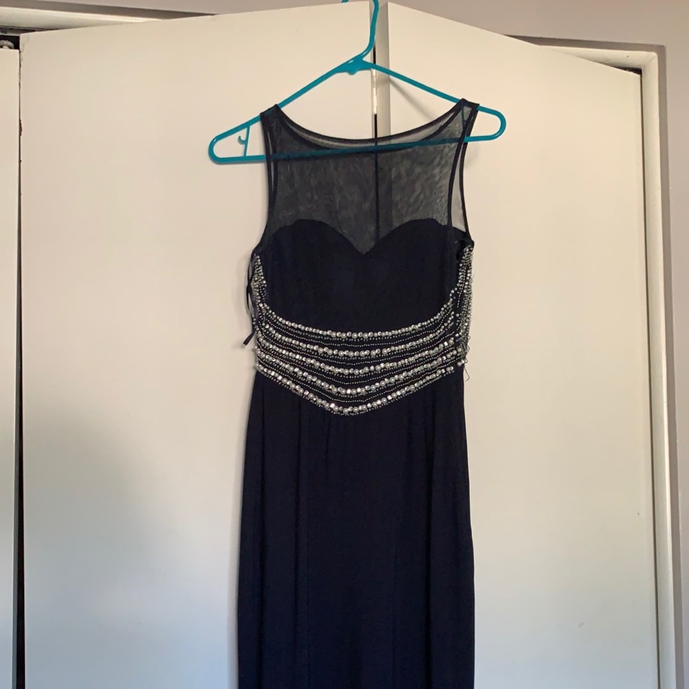 Navy blue prom dress